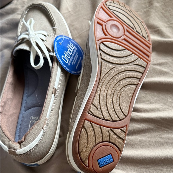 Keds Tan Canvas Deck Boat Shoes - Picture 3 of 6